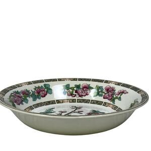 John Maddock & Sons LTD England Vintage 40's 'Indian Tree' Coupe Soup Bowl-Rare